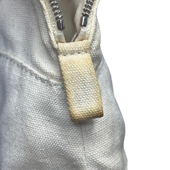 Hermès Bolide Mini Pouch White Canvas Toile H Cosmetic Case Made in France - Picture 15 of 16